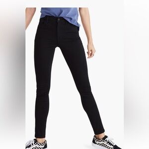 Madewell Roadrunner Jet Black Skinny Jeans